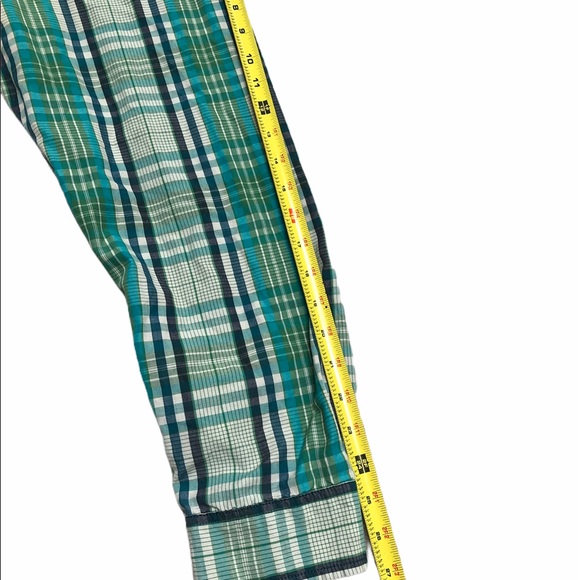 Prana Shirt XXL 2XL Green Plaid Long Sleeve button - Picture 6 of 8